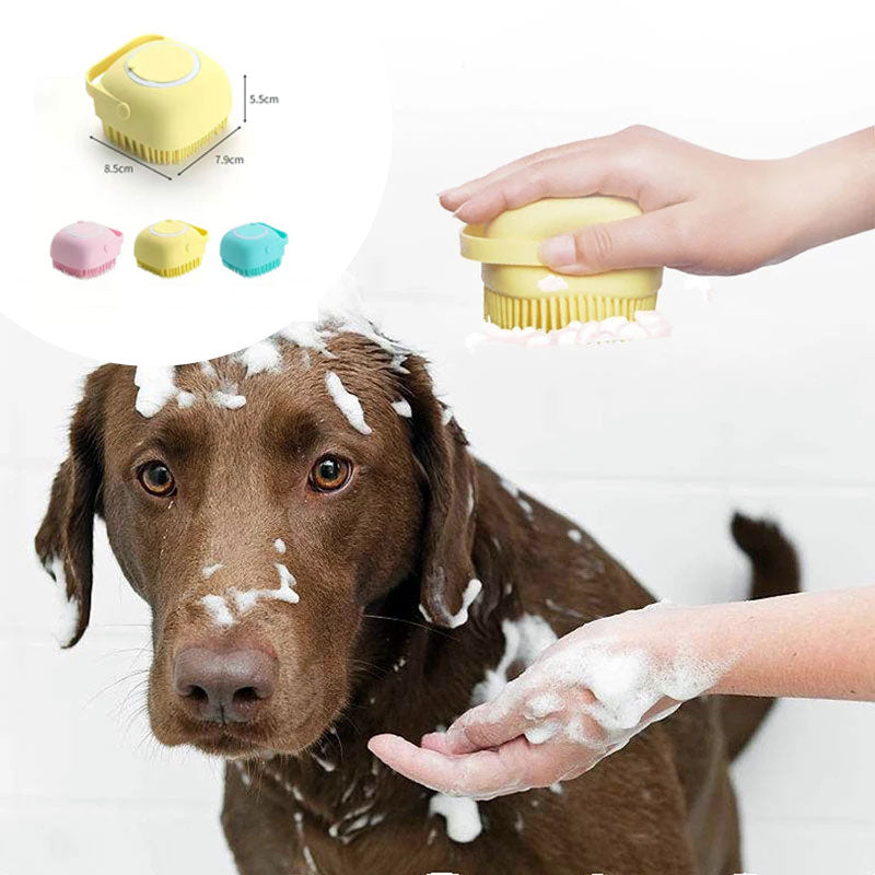 Brosses de bains en silicone pour chien
