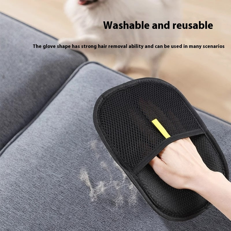 Gant anti-poils pour animaux – compatible avec les poils longs, courts ou bouclés.